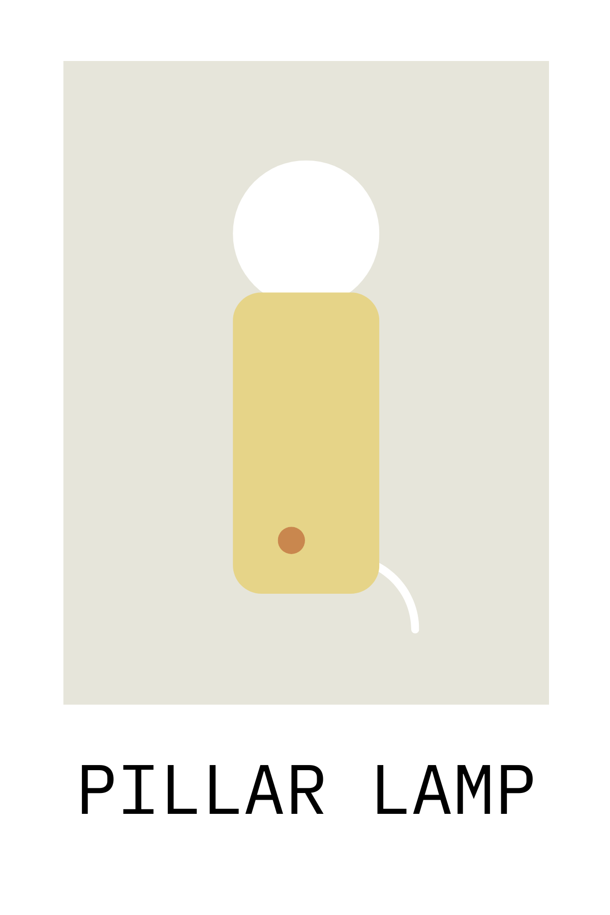 Pillar Lamp - Honey