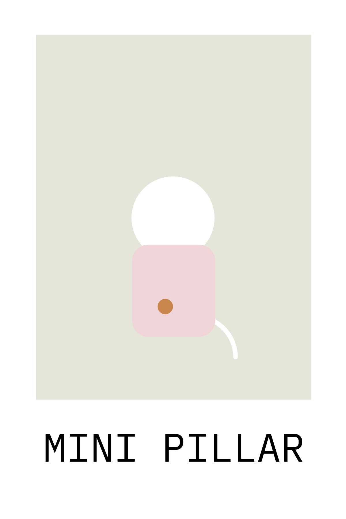 Mini Pillar Lamp - Pink