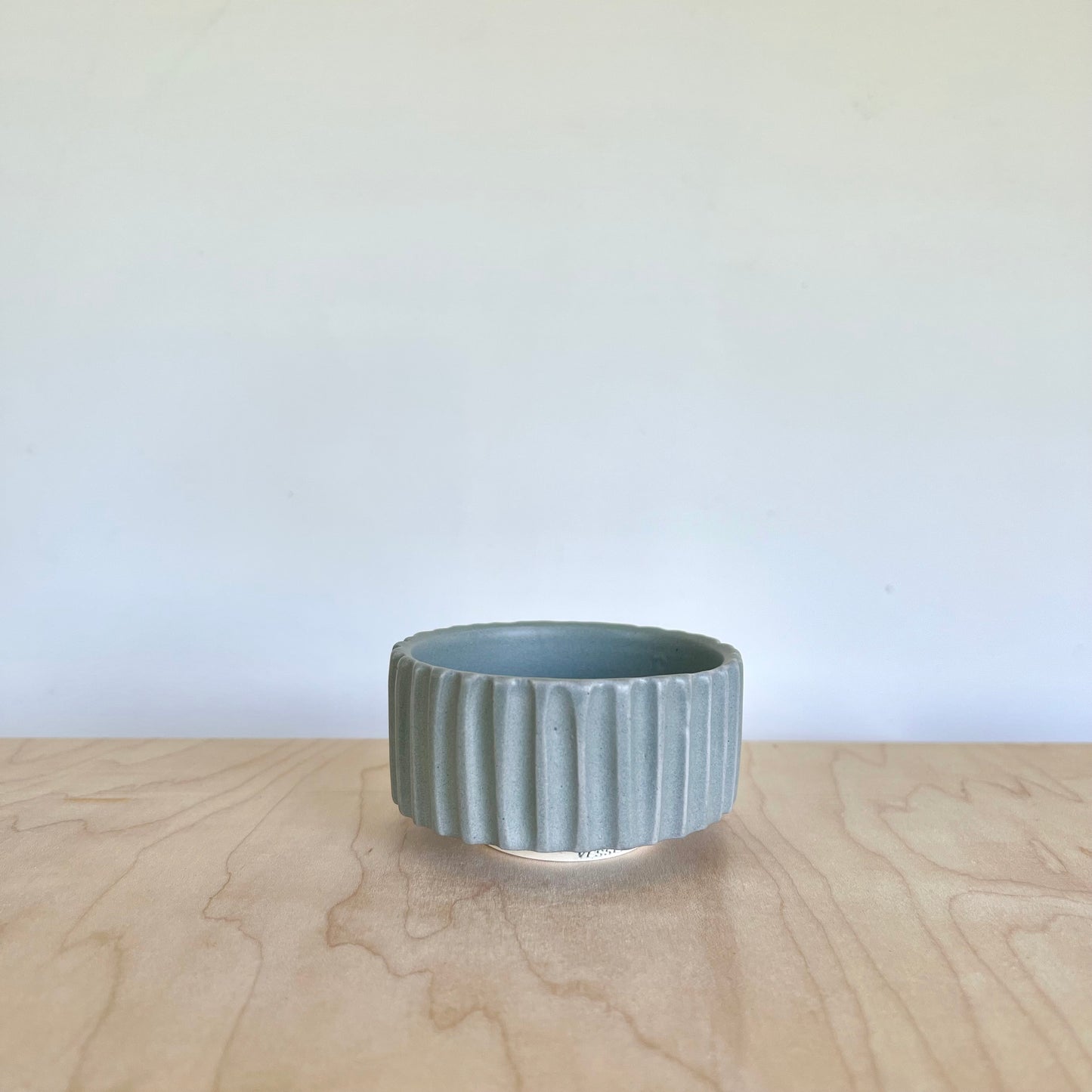 Fluted Ramekin in Frost Blue