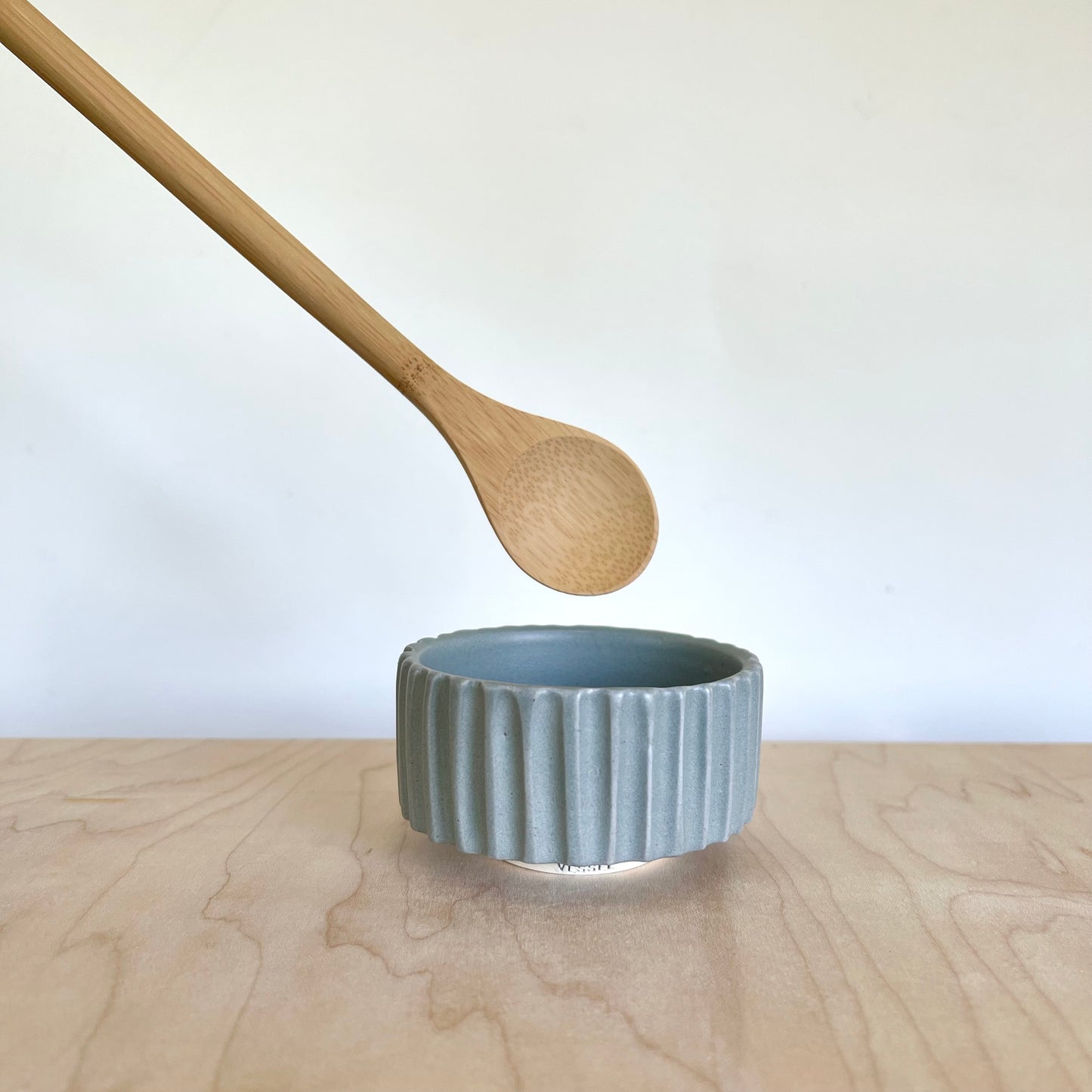 Fluted Ramekin in Frost Blue