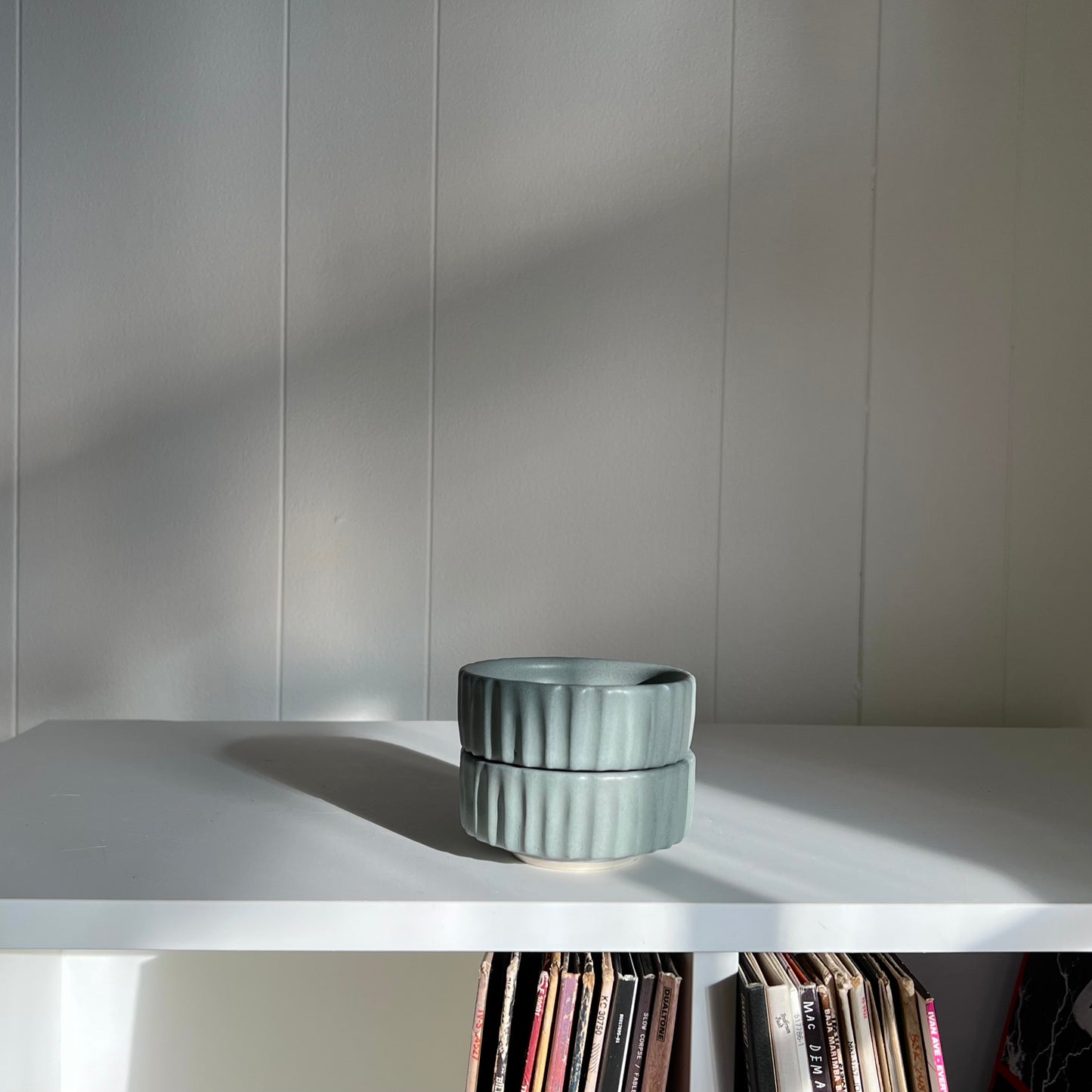 Fluted Ramekin in Frost Blue