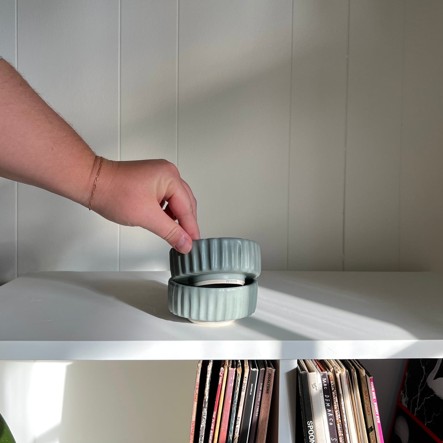Fluted Ramekin in Frost Blue