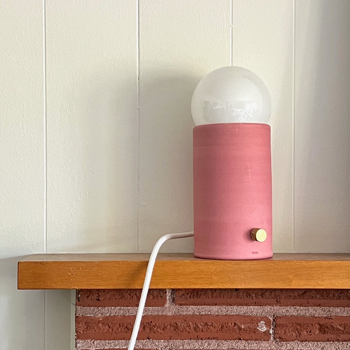 Pillar Lamp - Red Clay