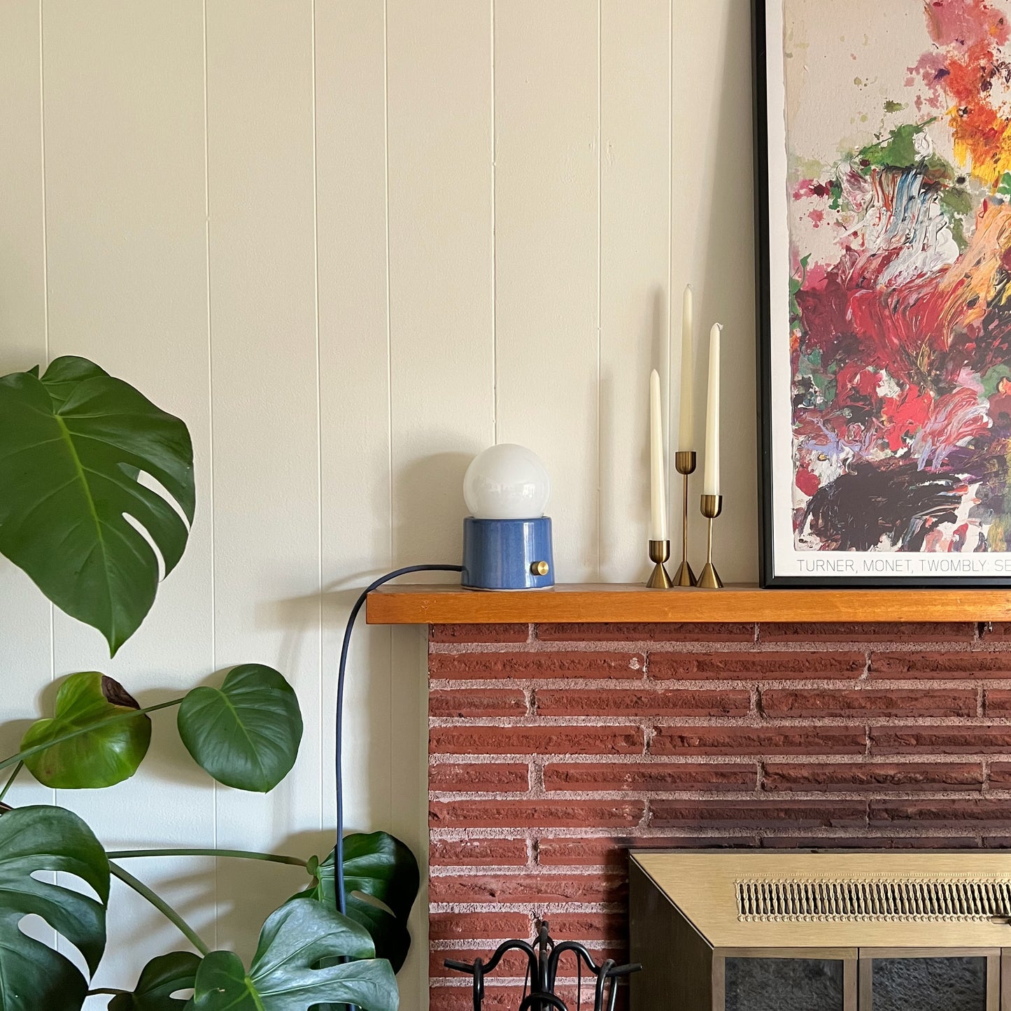 Mini Pillar Lamp - Cornflower