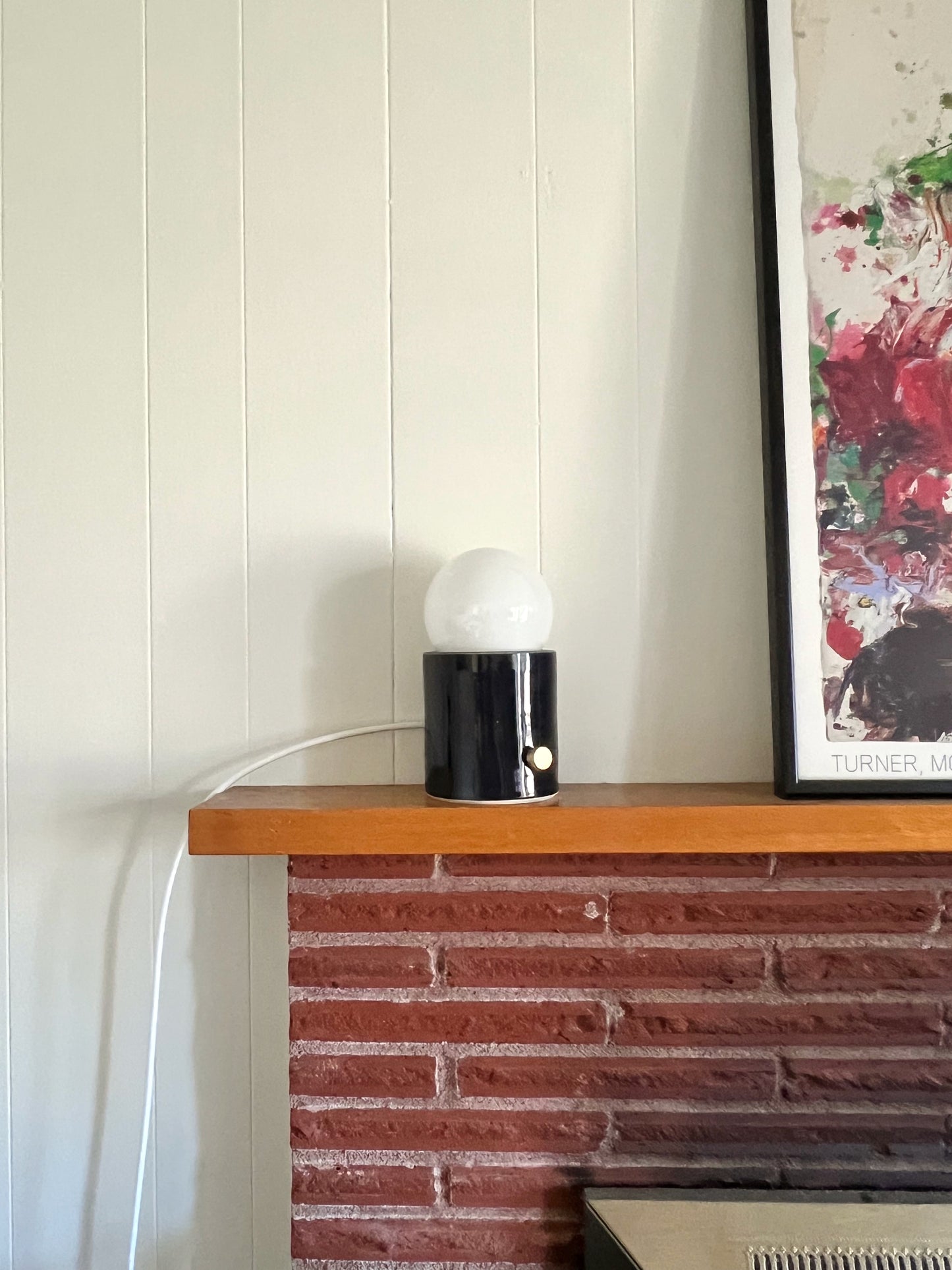 Mini Pillar Lamp - Dark Blue