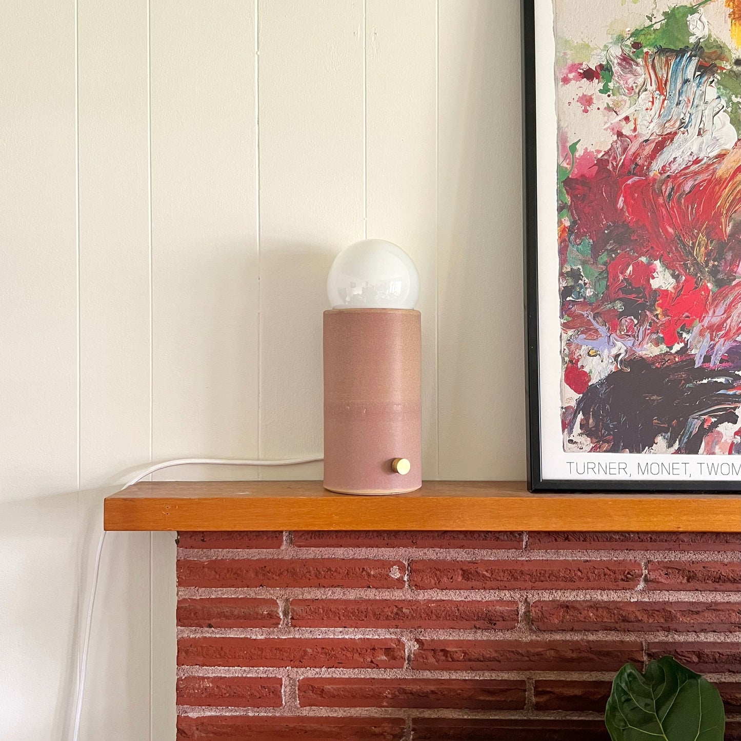 Pillar Lamp - Mauve