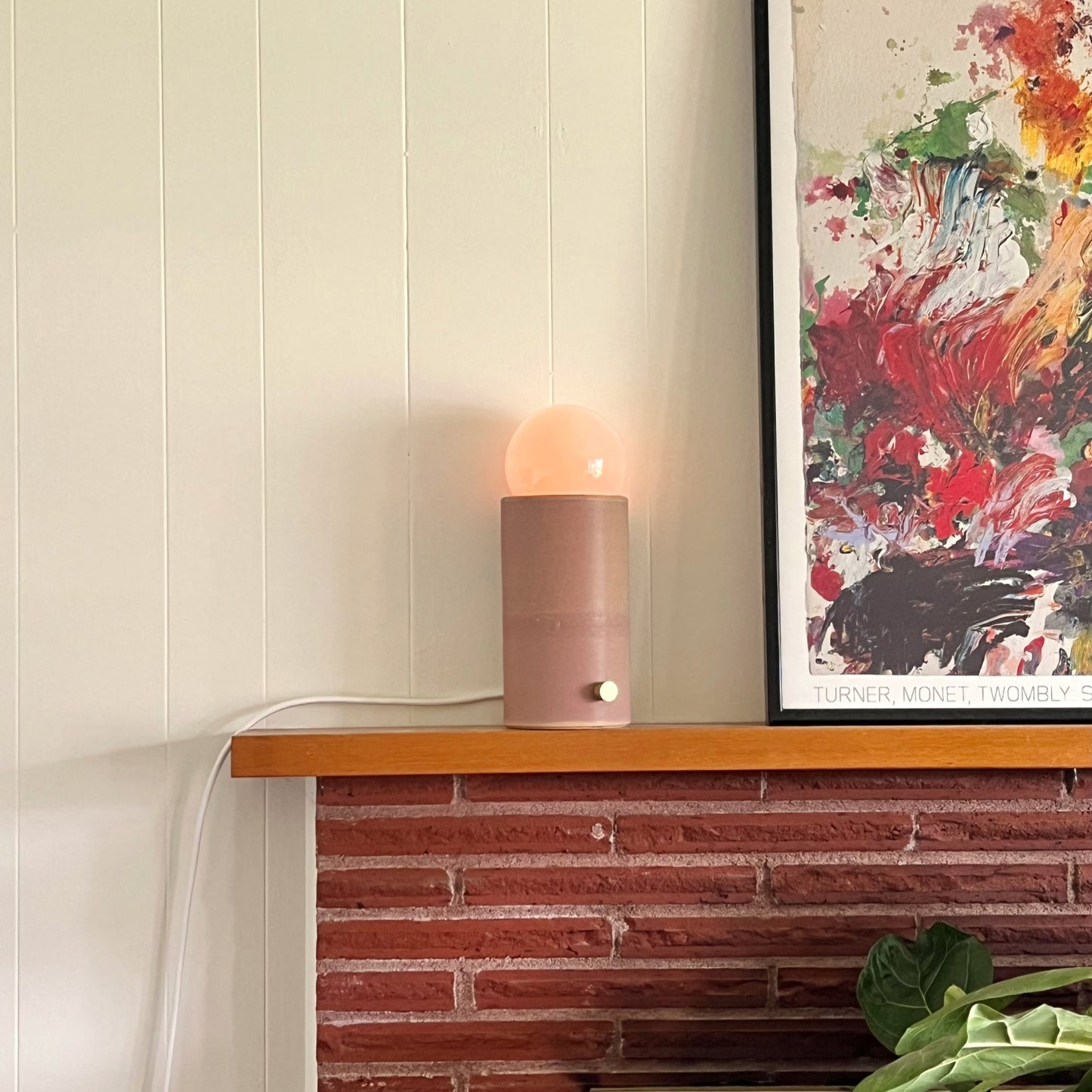 Pillar Lamp - Mauve