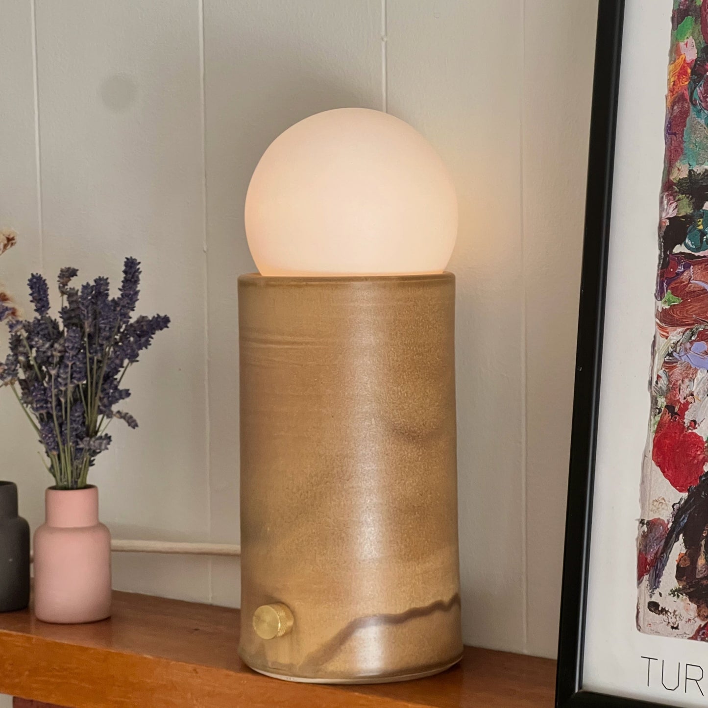 Pillar Lamp - Coffee