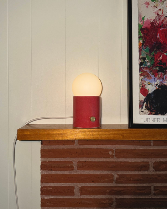 Mini Pillar Lamp - Red