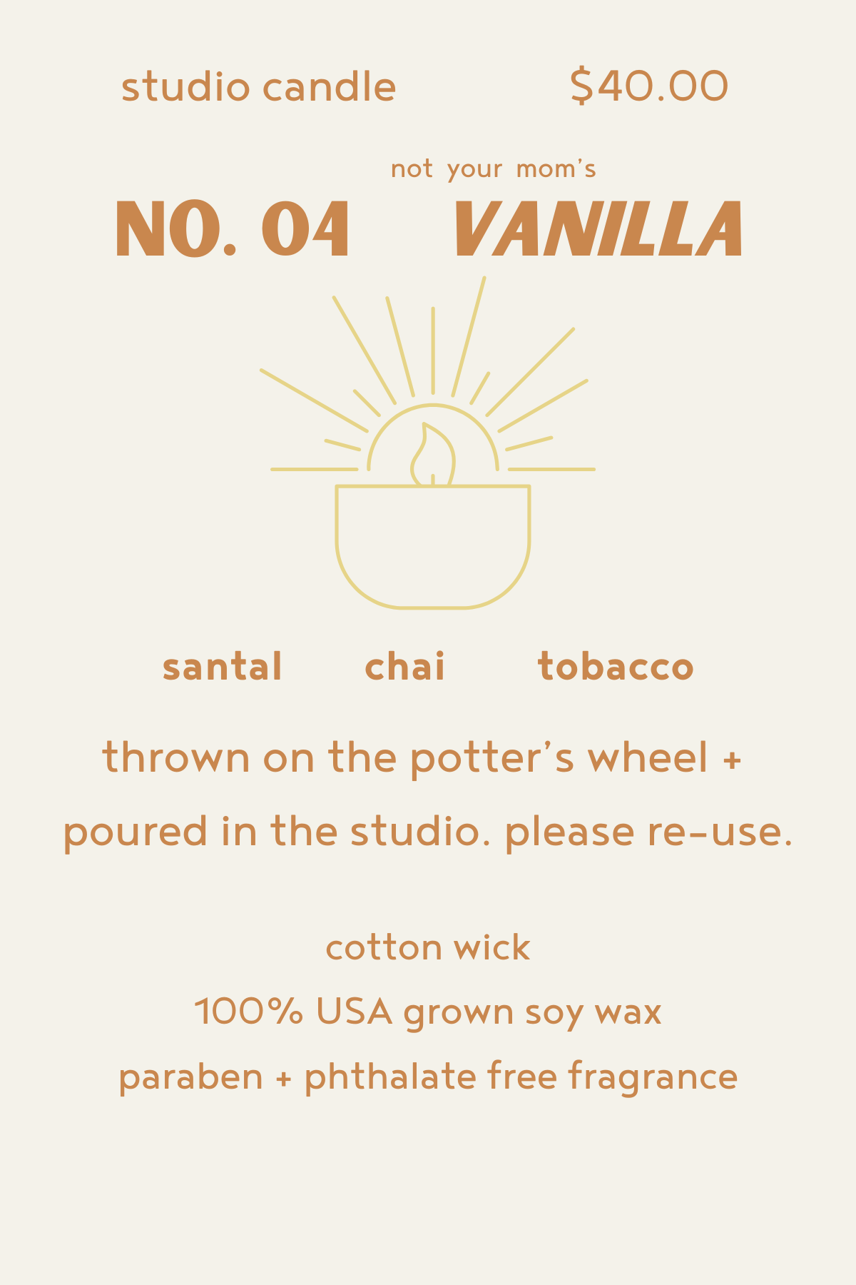 Candle No. 04 Vanilla