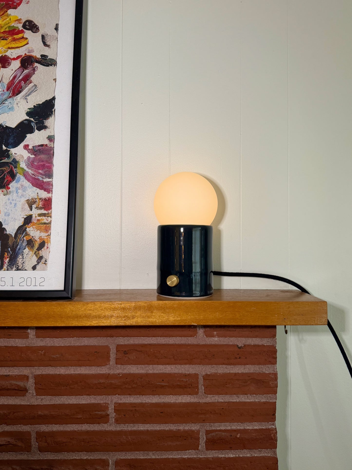 Mini Pillar Lamp - Dark Blue