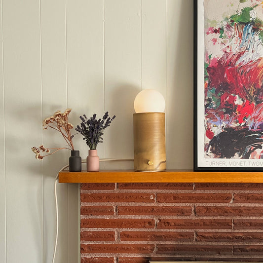 Pillar Lamp - Coffee