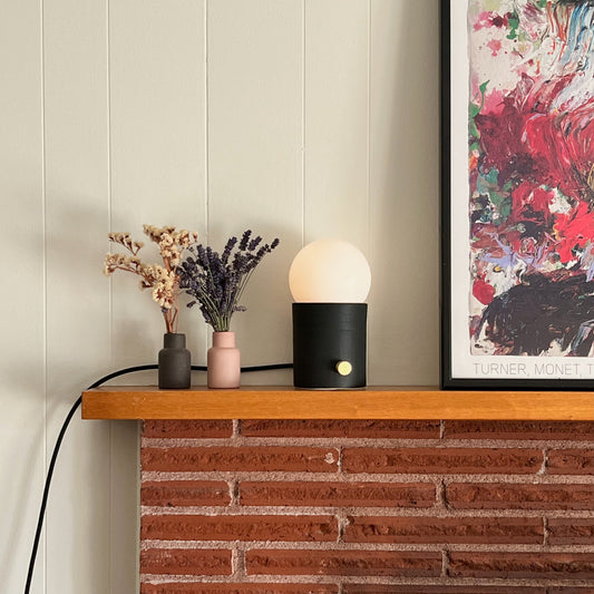 Mini Pillar Lamp - Char