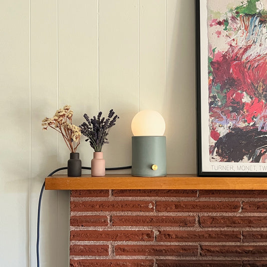 Mini Pillar Lamp - Frost Blue