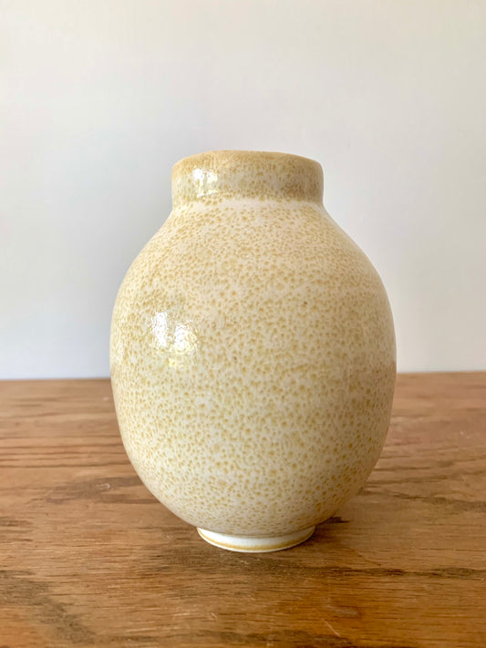 Speckled Yellow Vase